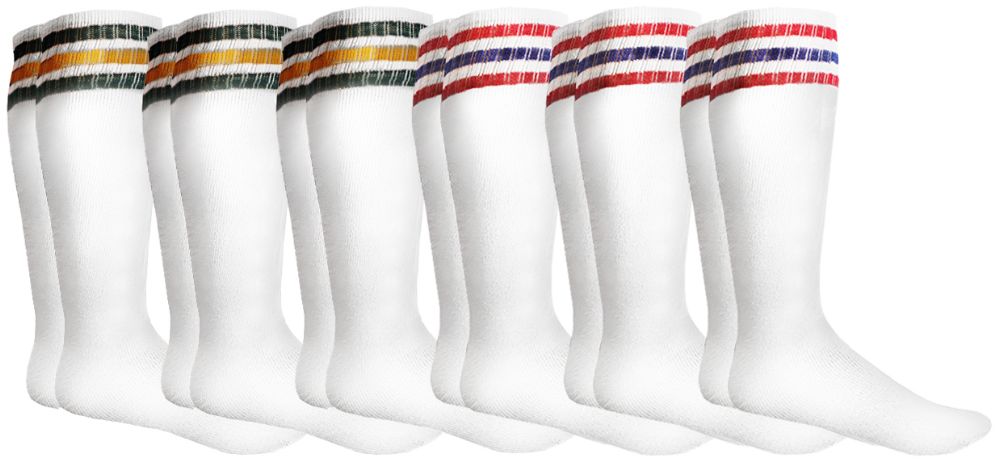 tube socks with stripes