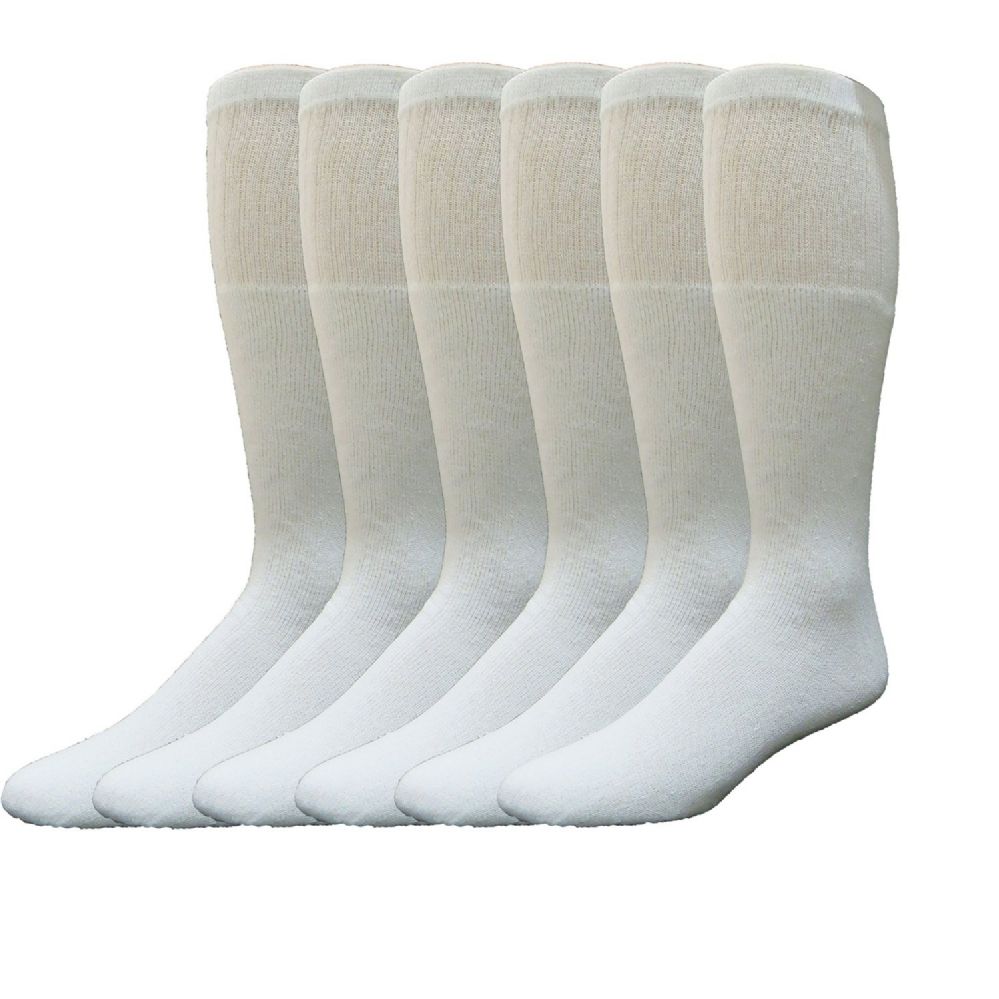 knee high white tube socks